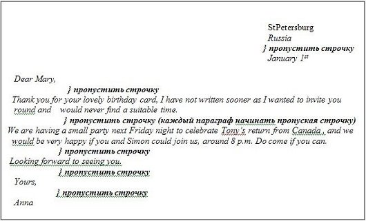 Як писати лист англійською – плани листів з прикладами і переказом