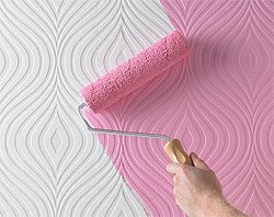 Як фарбувати склошпалери?