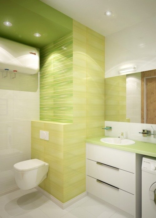 Невеликий, яскравий санвузол