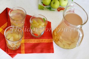 Рецепт компоту з яблук