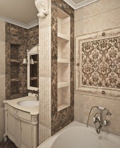 Полиці у ванну – спосіб економії простору