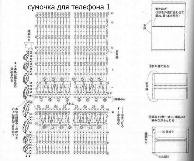 Як звязати сумку гачком схеми відразу декількох сумочок