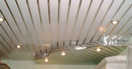 Як зробити рейкова стеля у ванній кімнаті? Фото, відео.