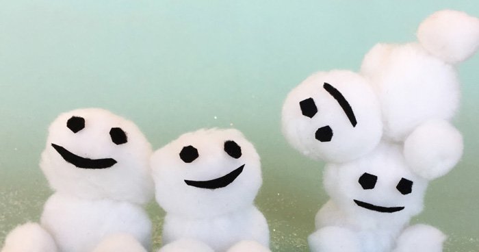 Вироби на Новий рік: сніговик з вати своїми руками (фото + відео)
