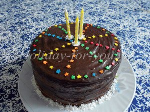 Шоколадний торт: рецепт з фото покроково