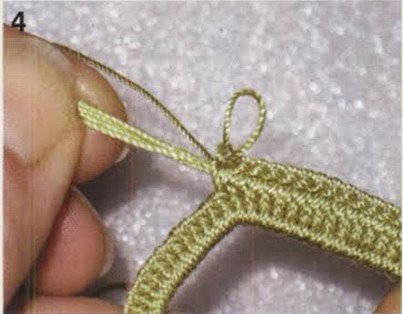 Як звязати мотив Сороконіжка на бурбоне для ірландського мережива