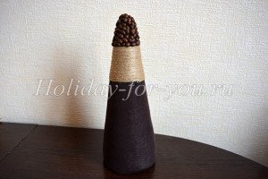 Ялинка з кавових зерен своїми руками Ялинка з кавових зерен своїми руками