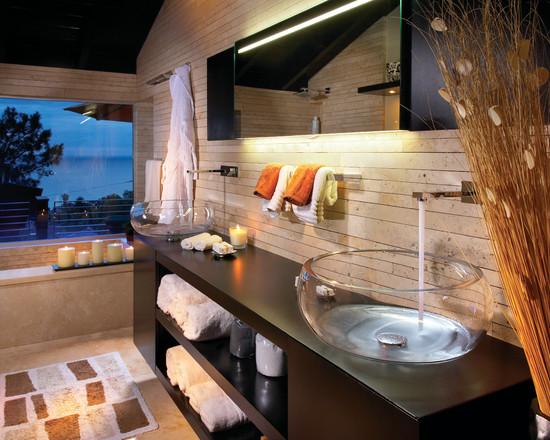 Скляні раковини для ванної кімнати: фото і нюанси вибору стильного сантехніки