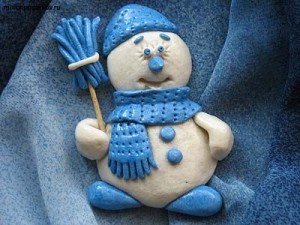 Новорічні вироби із солоного тіста