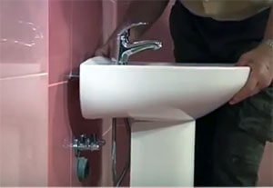 Установка раковини тюльпан своїми руками   фото та відео