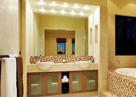 Освітлення маленької ванної кімнати (фото)