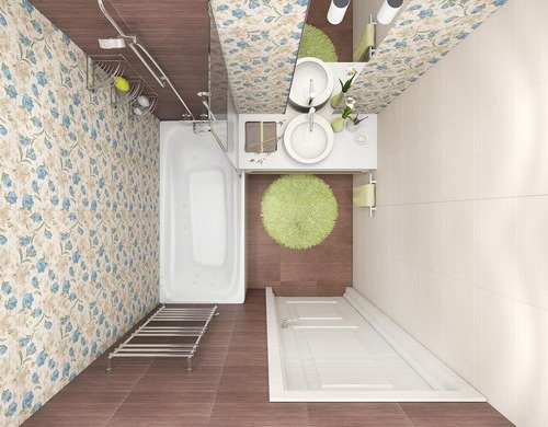 Стиль романтизм в маленькій ванній без туалету Стиль романтизм в маленькій ванній без туалету