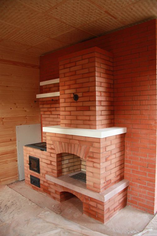 Каміни з варильною плитою: чугунныйе і з цегли з піччю