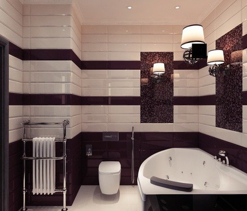 Ар деко в оформленні суміщеного санвузла