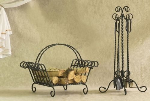 Ковані приладдя для каміна: фото, виготовлення своїми руками