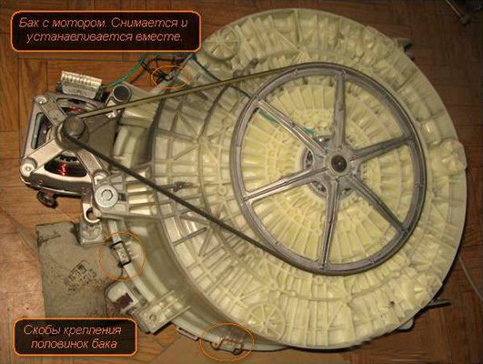 Як розібрати барабан пральної машинки, поради майстра