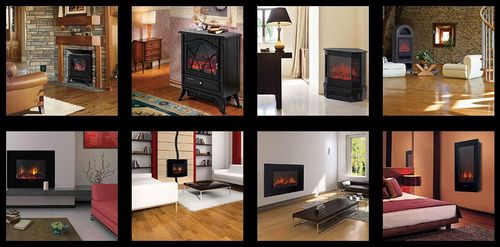 Електричні навісні каміни: фото в інтерєрі і установка