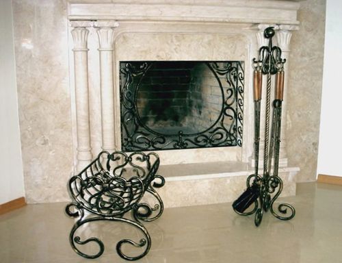Ковані приладдя для каміна: фото, виготовлення своїми руками