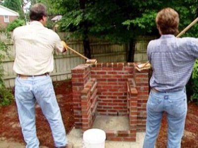 Порядовка барбекю з цегли: схема, креслення, фото, відео своїми руками