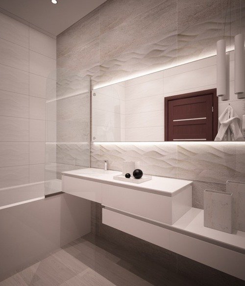 Суміщений санвузол і оформлення в стилі лофт