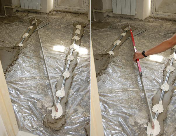 Як залити підлогу у ванній під плитку, основні способи виконання