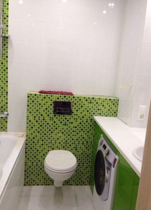 Суміщений санвузол у стилі мінімалізм