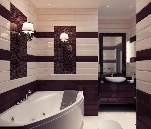 Ар деко в оформленні суміщеного санвузла