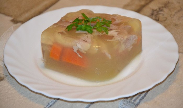 як приготувати холодець з курки без желатину в мультиварці