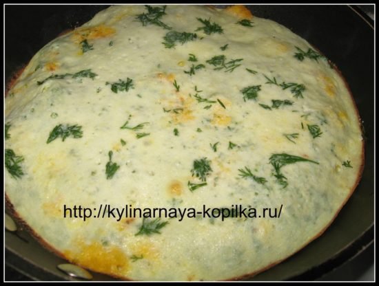 Омлет з кабачками