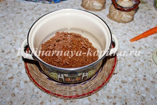 Гречка з фаршем на сковороді: покроковий рецепт з фото