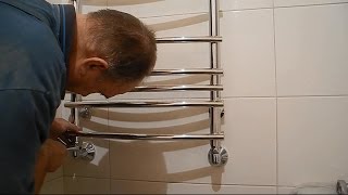 Як встановити рушникосушка у ванні самостійно