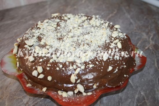 Горіховий торт зі згущеним молоком: рецепт з фото