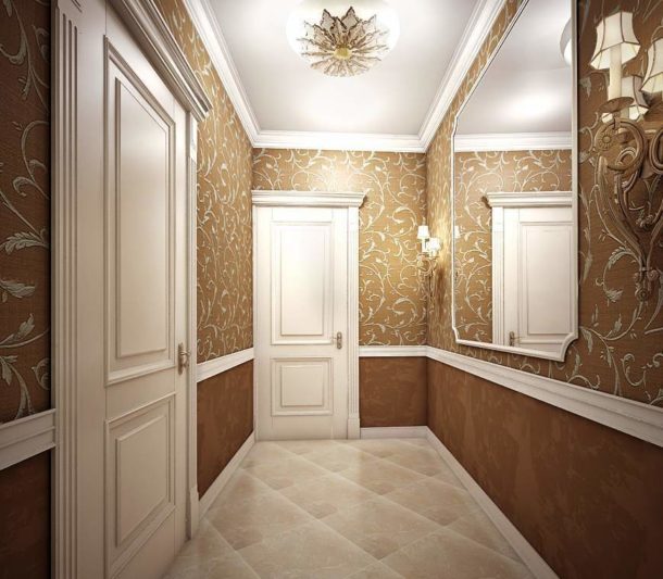 Шпалери для коридору в квартирі (11 фото)