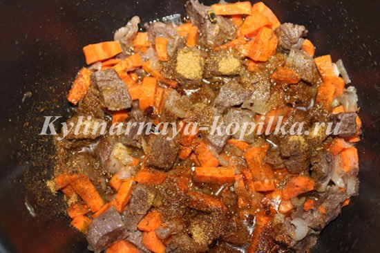 Плов в мультиварці з яловичиною: рецепт з фото