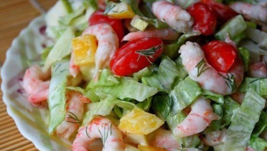 Салати з креветками: рецепти з фото прості і смачні