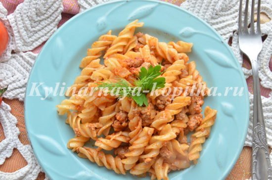 Макарони по флотськи, рецепт з фаршем: покроковий рецепт з фото