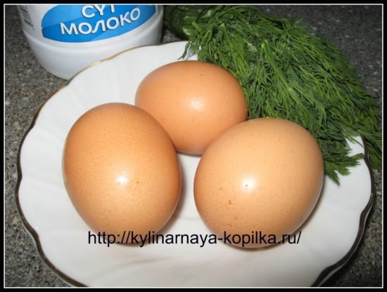 Омлет з кабачками