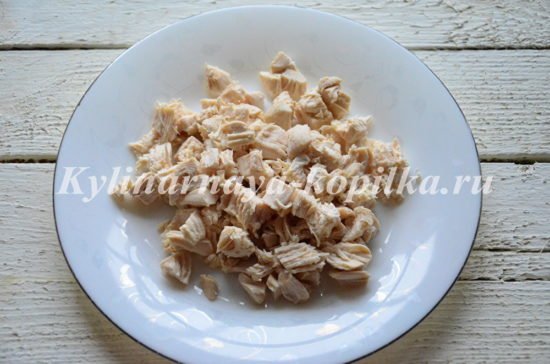 Салат «Гранатовий браслет» з куркою: покроковий рецепт з фото