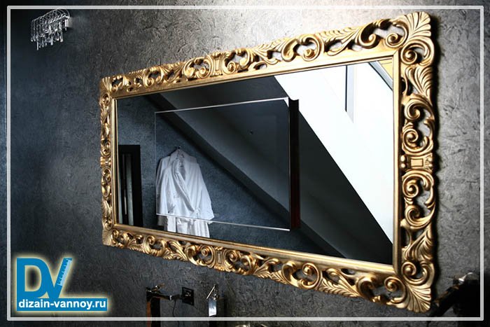 Дизайн дзеркала у ванній кімнаті   красиві дзеркала з малюнком і оригінальне оформлення