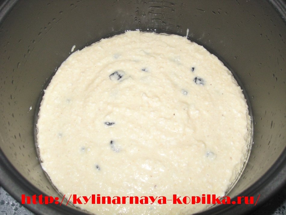 Сирна запіканка в мультиварці