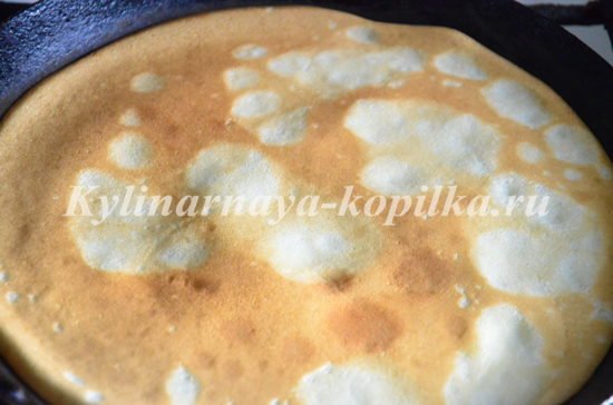 Млинці з сиром: рецепт з фото покроково