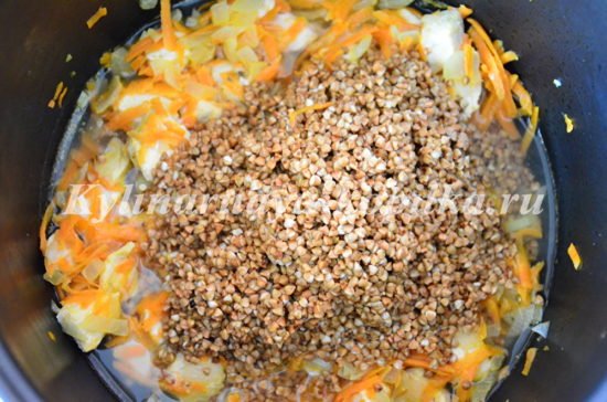 Гречка по купецькому: рецепт з фото в мультиварці