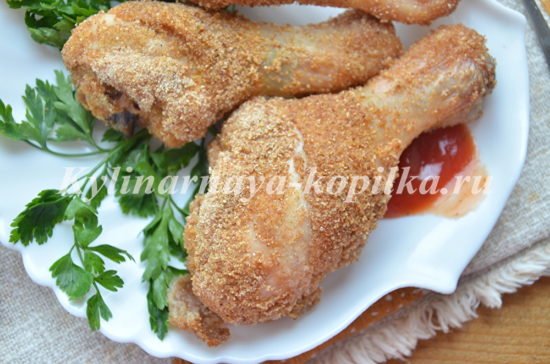 Курячі ніжки в духовці з хрусткою скоринкою: рецепт з фото