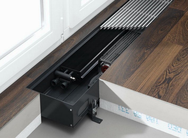 Як робиться опалення внутрипідложні конвекторами