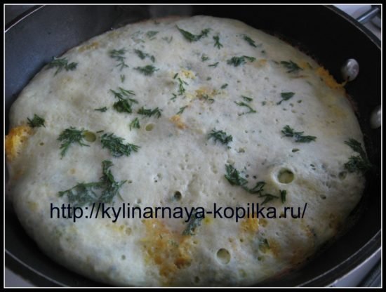 Омлет з кабачками