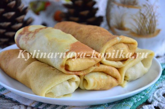 Млинці з мясом: рецепт з фото покроково