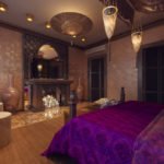 Розкіш і вишуканість фіолетовою спальні