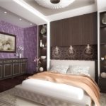 Розкіш і вишуканість фіолетовою спальні