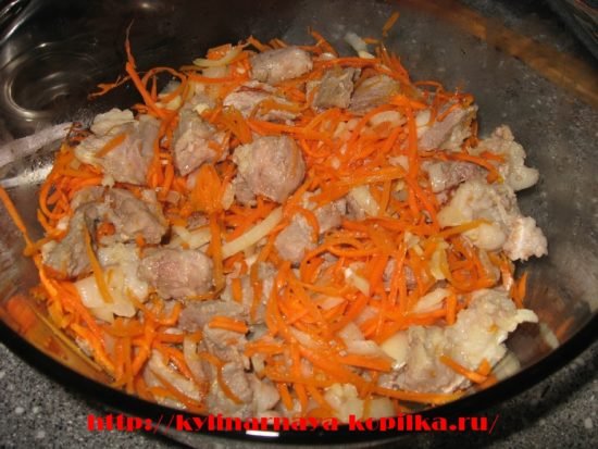 Тушковане мясо в духовці