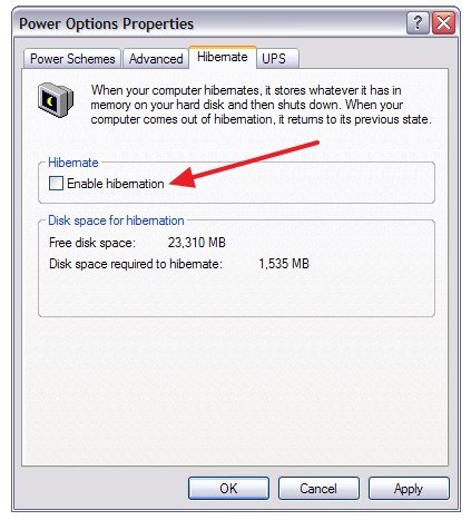 Як відключити гібернацію в windows 7? Це просто!